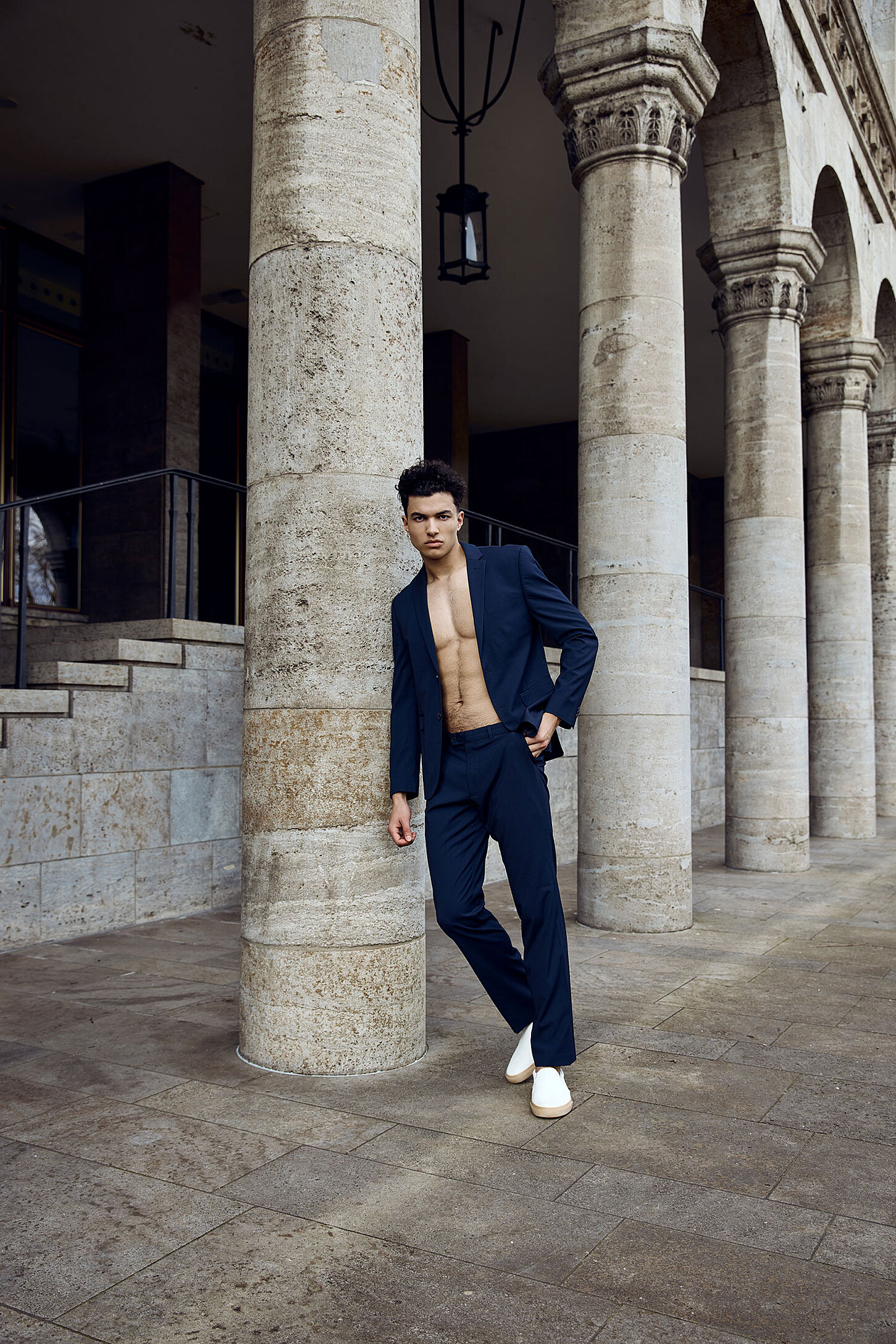 male photoshoot, male editorial, suit, sedcard shooting, outdoor editorial, male fashion, casual friday fashion