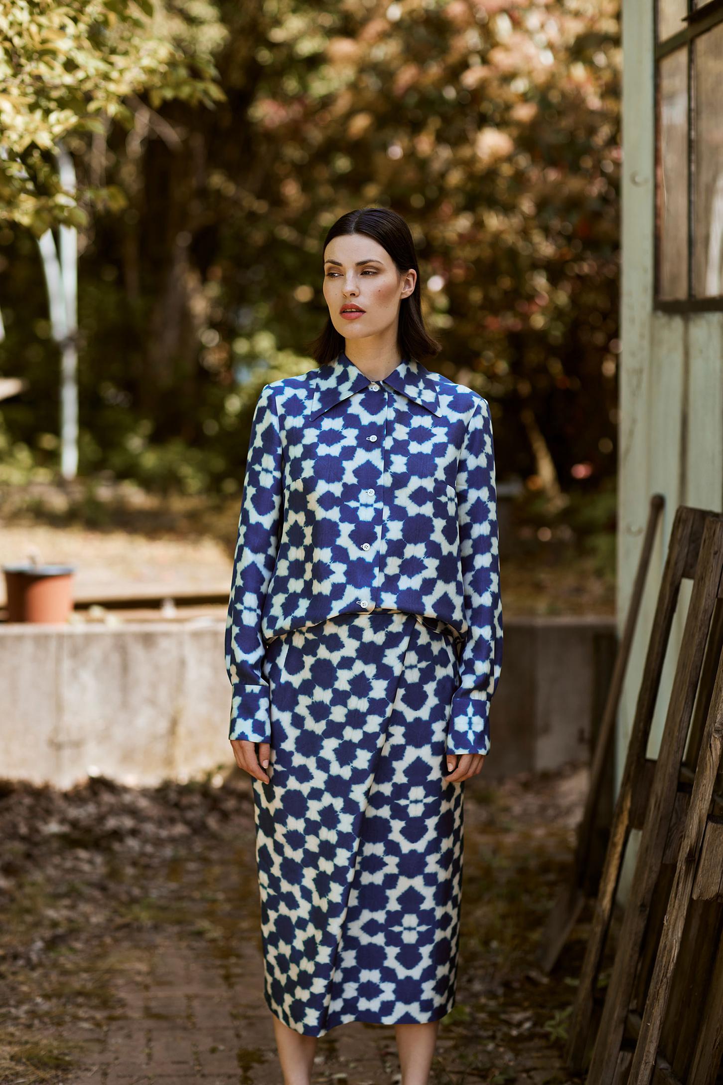 Stephanie pothen, fashion collection, designer collection,, fashion photography, modefotografin, blue outfit