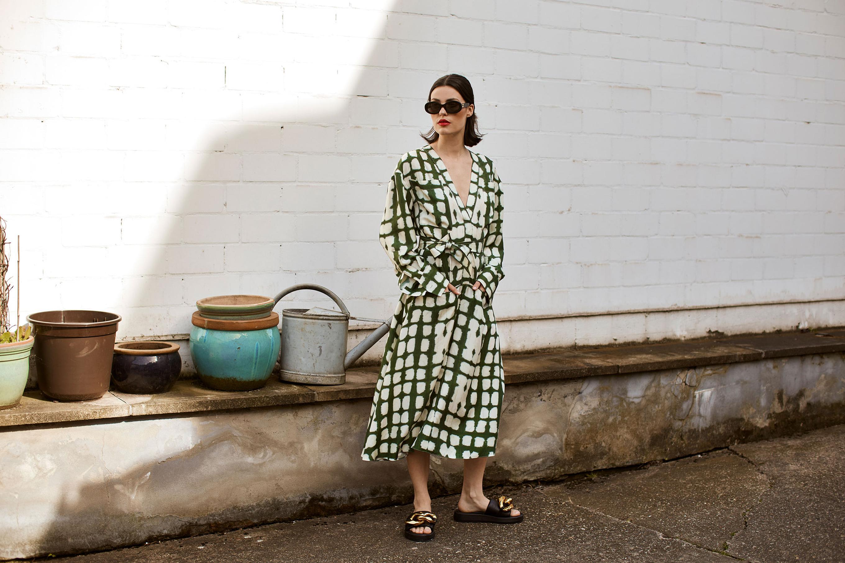 Stephanie pothen, fashion collection, designer collection,, fashion photography, modefotografin, green dress